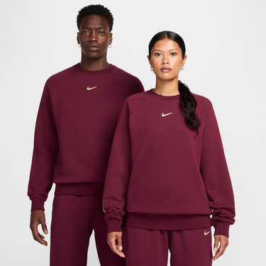 Суитчър Nike NOCTA Fleece Crewneck Sweatshirt Бургунди | FN8160-638, 0