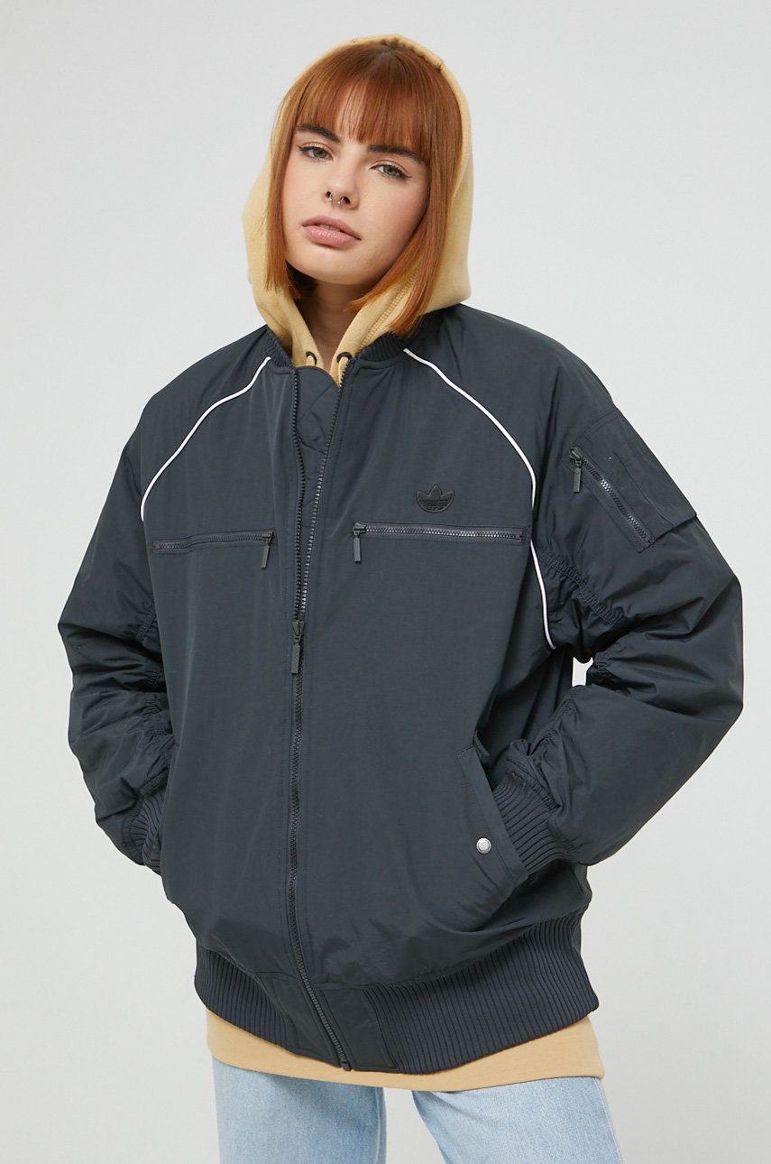 Яке бомбър adidas Originals Bomber Jacket Сиво | HK5233, 0