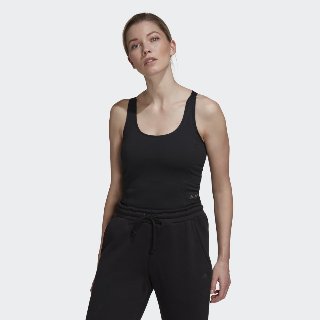 Потник adidas Originals Parley Run for the Oceans Cropped Tank Top Черно | HS9062, 0