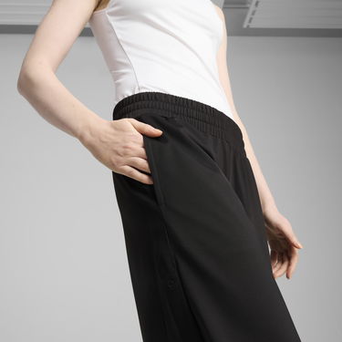 Спортни панталони Puma WARDROBE ESS Snap Button Wide-Leg Pants Черно | 629804_01, 1