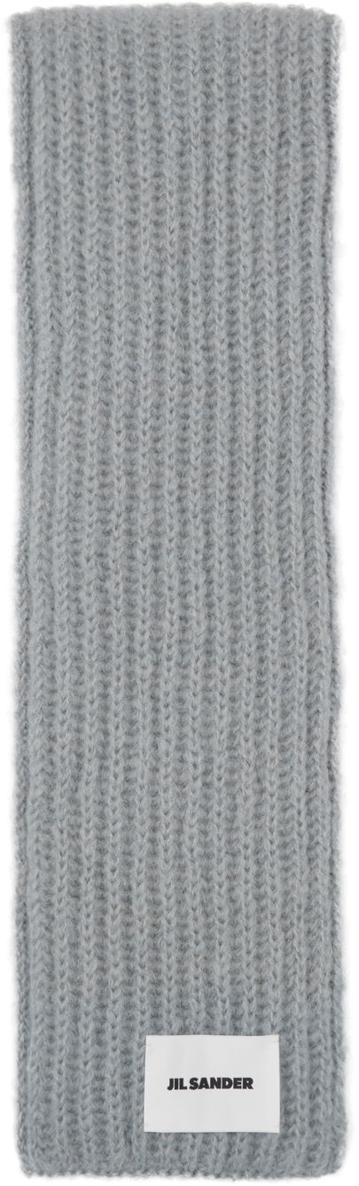 Шал Jil Sander Knitted Wool Scarf Сиво | J22ZZ0127_J14716, 0