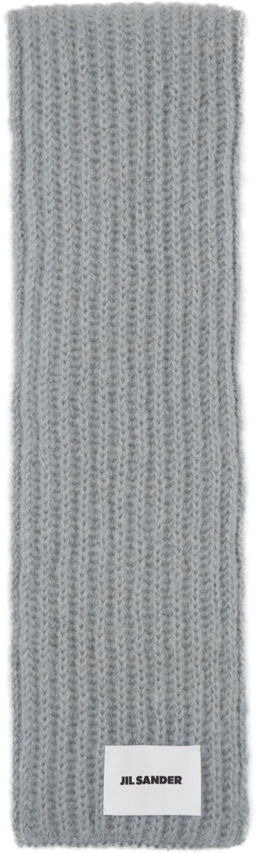 Шал Jil Sander Knitted Wool Scarf Сиво | J22ZZ0127_J14716, 0