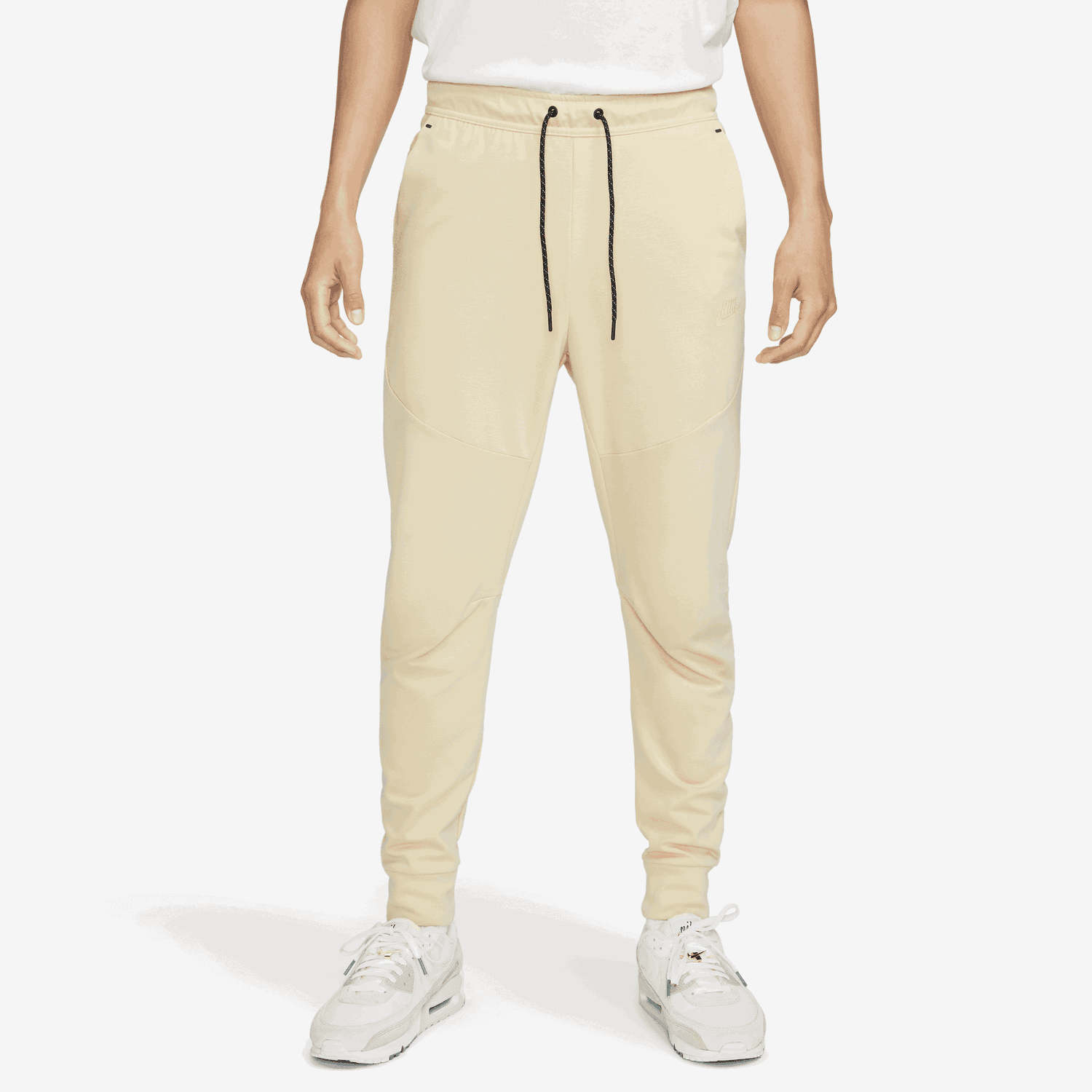Спортни панталони Nike Sportswear Tech Fleece Lightweight Slim-Fit Jogger Tracksuit Bottoms Бежово | DX0826-783, 0