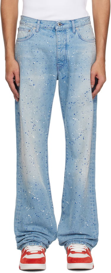 Дънки Off-White Off-White Paint Splatter Jeans Синьо | OMYA18JS25DEN0024684, 0