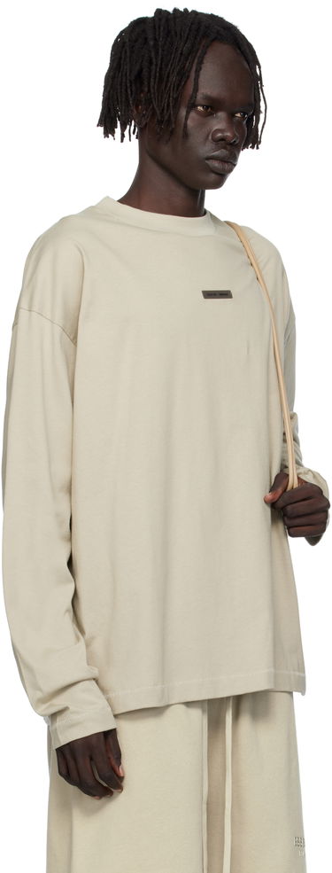 Тениска Fear of God ESSENTIALS Classic Fit Long Sleeve T-Shirt Бежово | 125SP254206F, 1