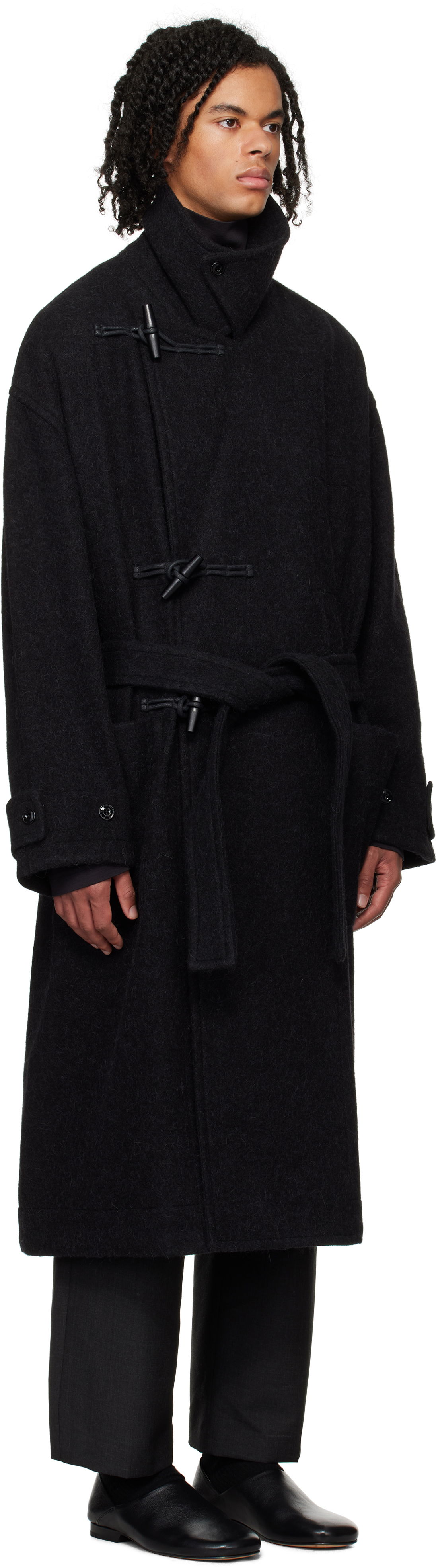 Палта LEMAIRE Duffle Overcoat Черно | CO1073 LF504, 1