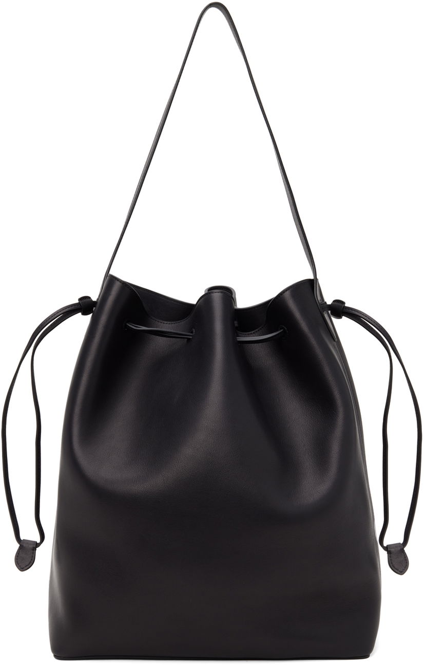 Голяма пазарска чанта The Row Black Belvedere Tote Черно | W1664-L72