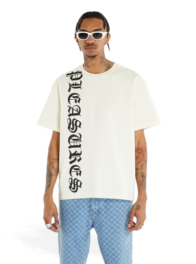 Тениска Pleasures Knight Heavyweight Tee Бяло | P23SU010 WHITE