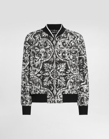 Яке бомбър Dolce & Gabbana Dolce & Gabbana Majolica-Print Cordonetto Lace Bomber Jacket Многоцветен | G9BOSTISMKFHY5DQ, 0