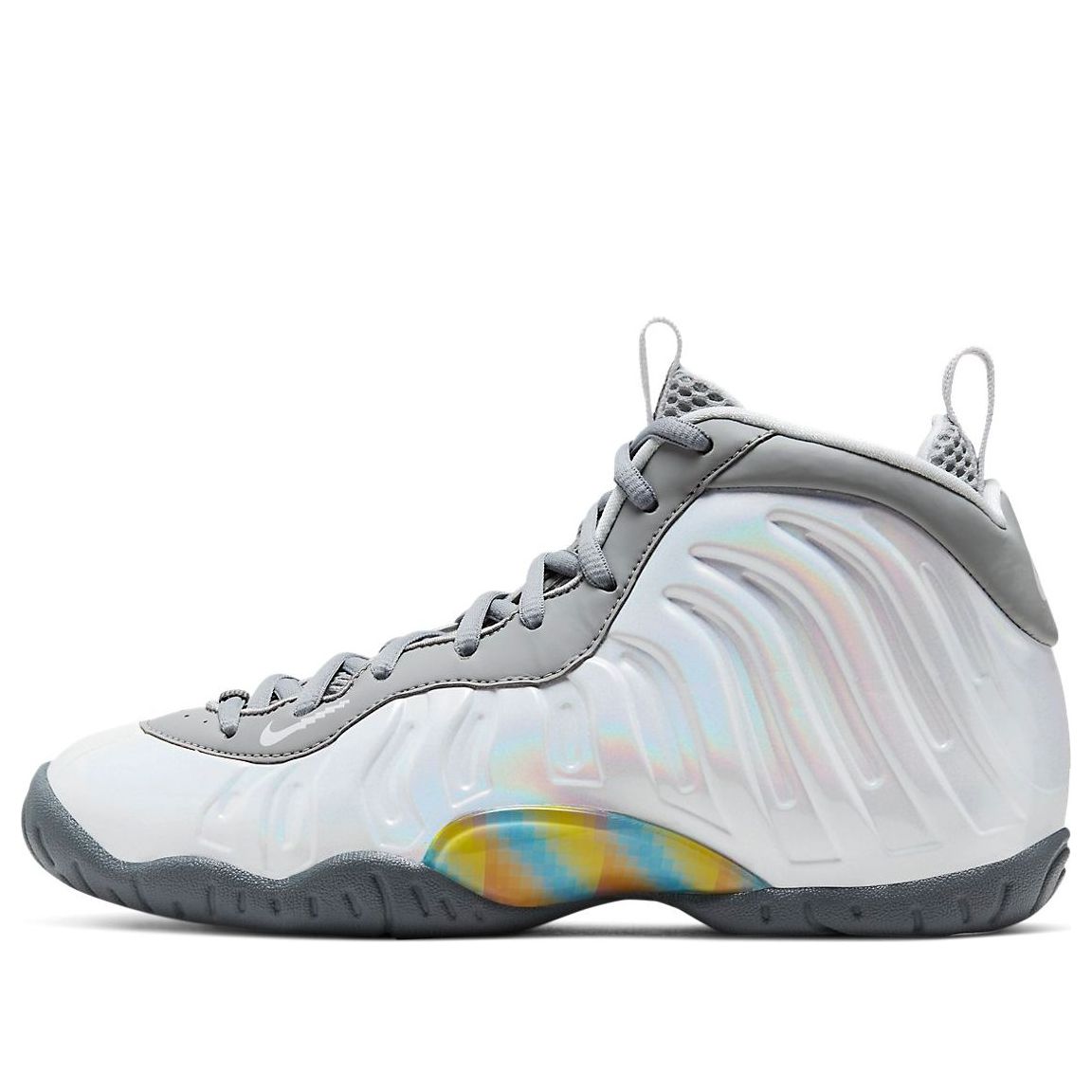 Кецове и обувки Nike Little Posite One 'Rainbow Pixel' Бяло | CU1054-001, 0