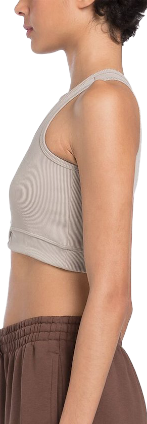 Съкратен топ Reebok Reebok Studio Rib Crop Tank Top Бежово | 100076305, 4