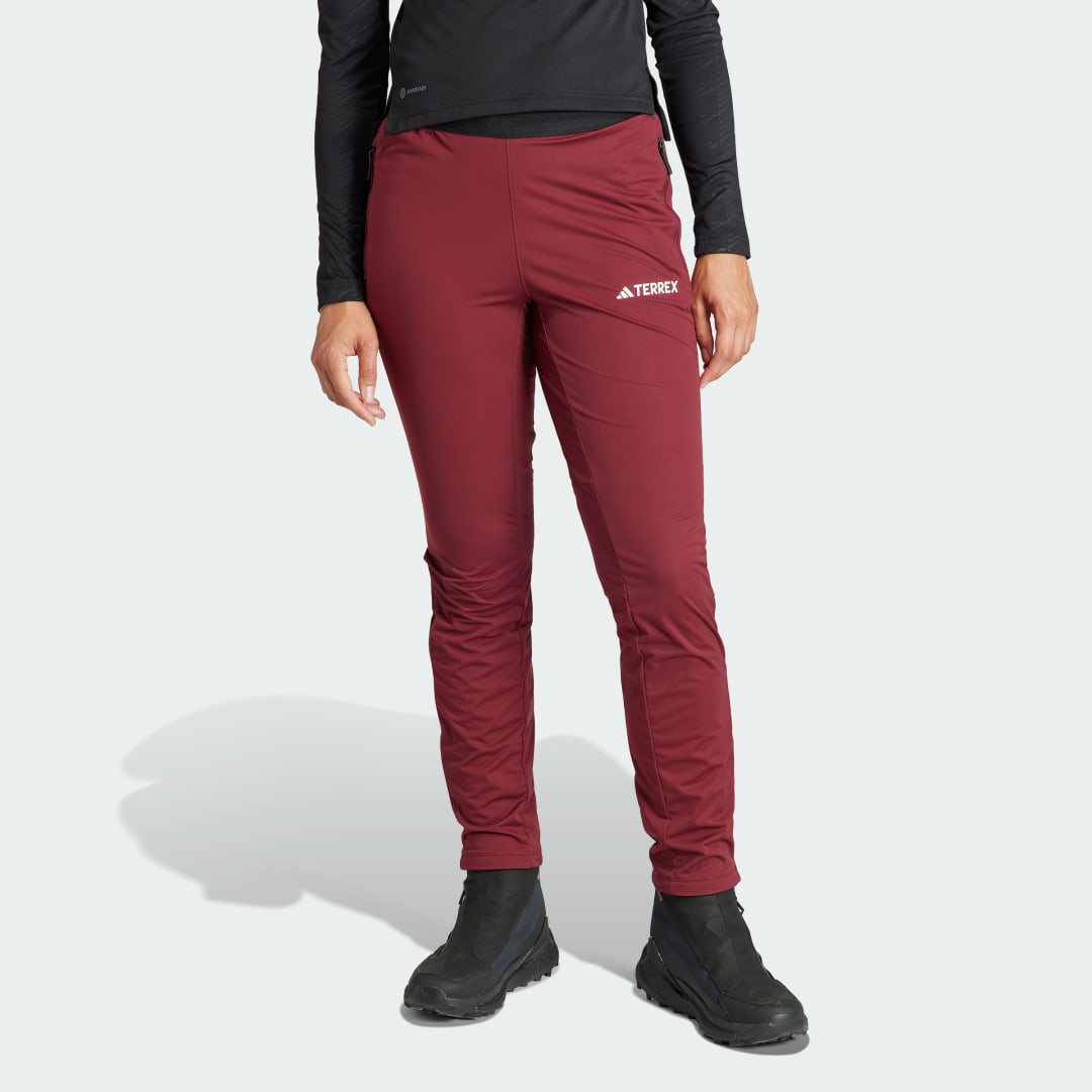 Панталони и дънки adidas Originals Terrex Xperior Cross Country Ski Soft Shell Бургунди | IB1128, 0