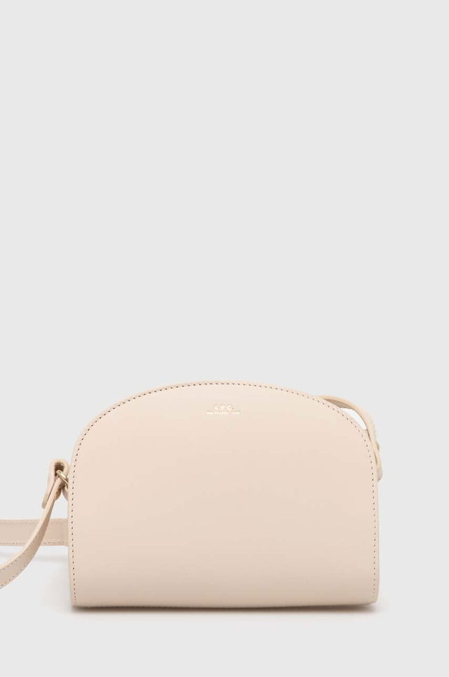 Leather Crossbody Bag Sac Demi-Lune Mini