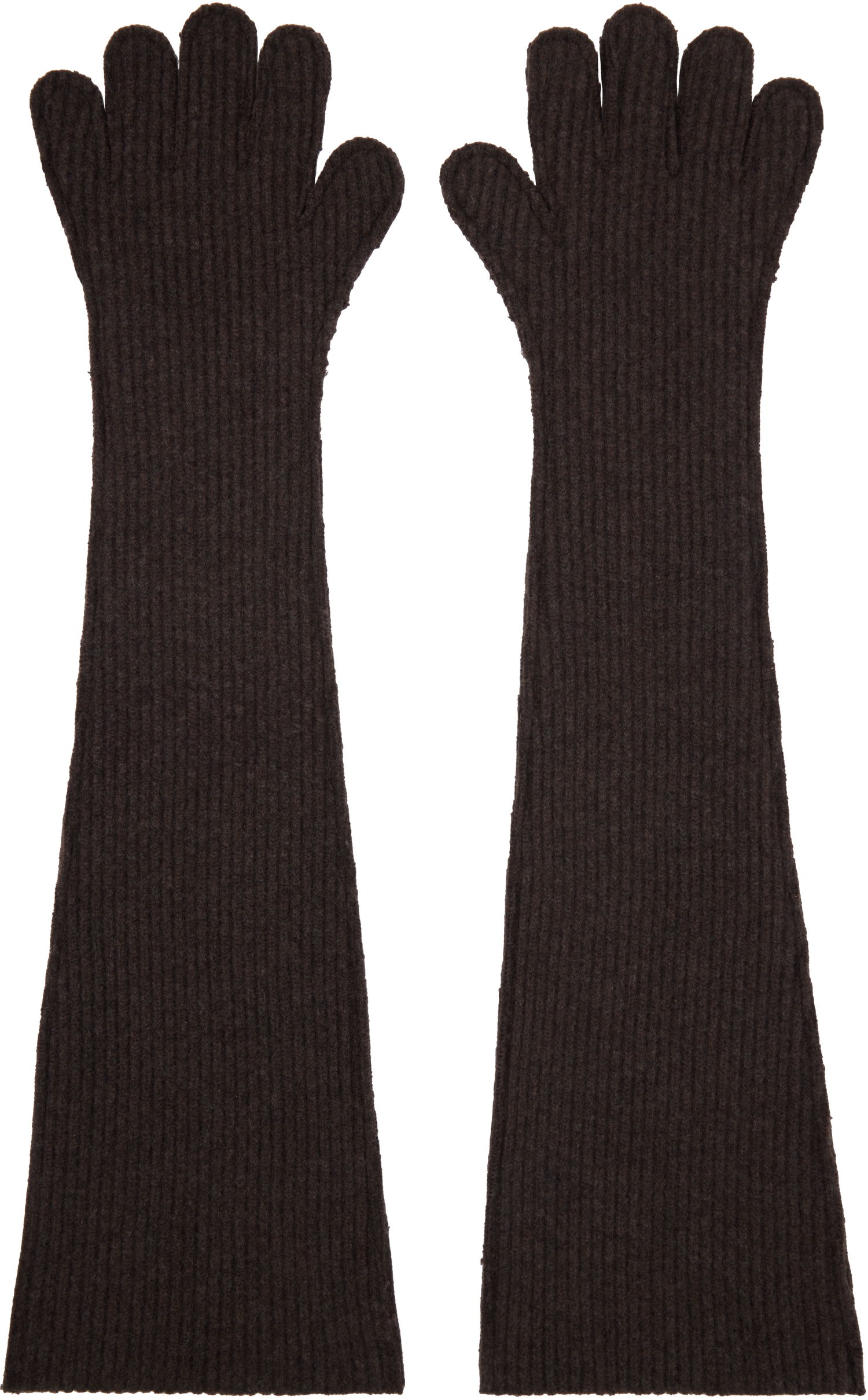 Ръкавици Marni Oversized Wool Gloves Кафяво | GNMC0036A1 UFWH22, 0