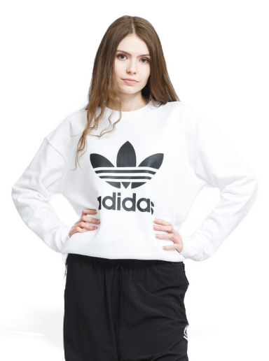 Суитчър adidas Originals Trefoil Crew Бяло | gn2961