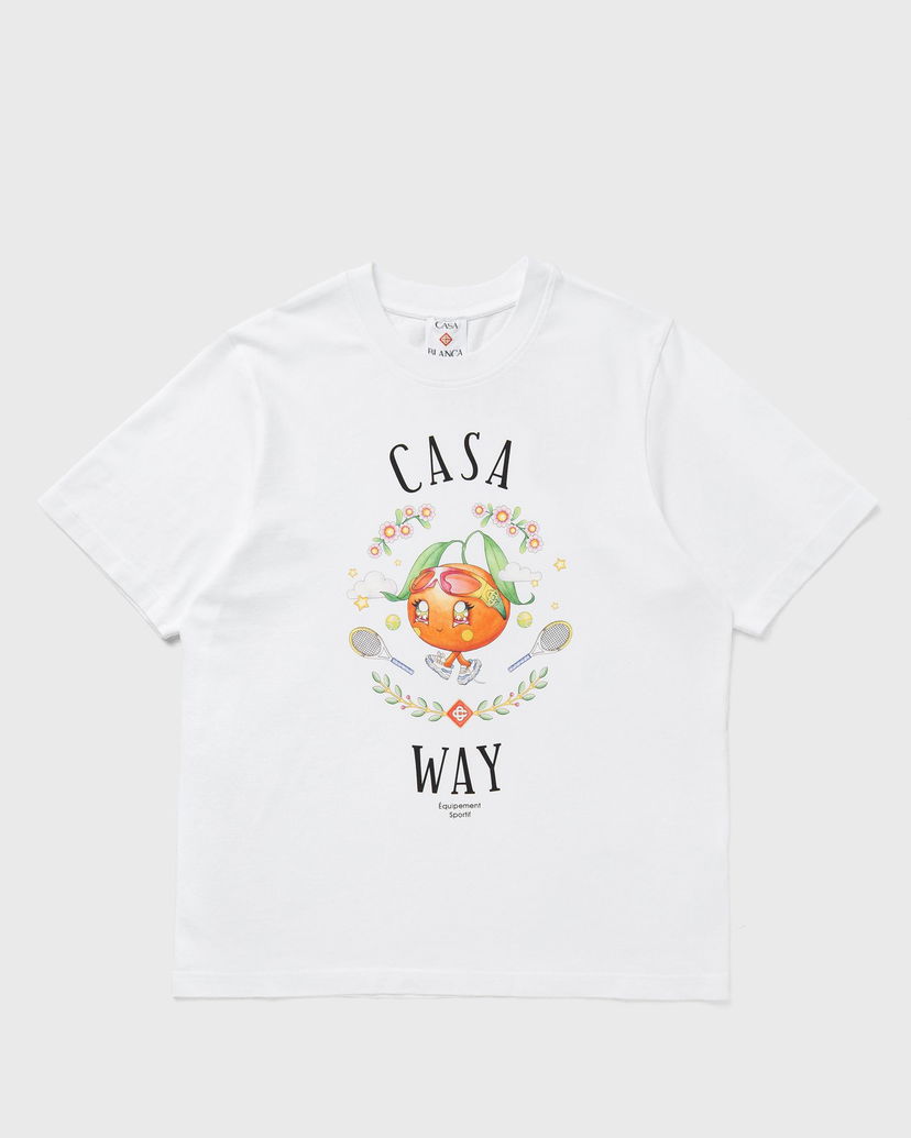 Тениска Casablanca Casa Way Orange Mascot Graphic T-Shirt Бяло | M-AW25-JTS-001-02