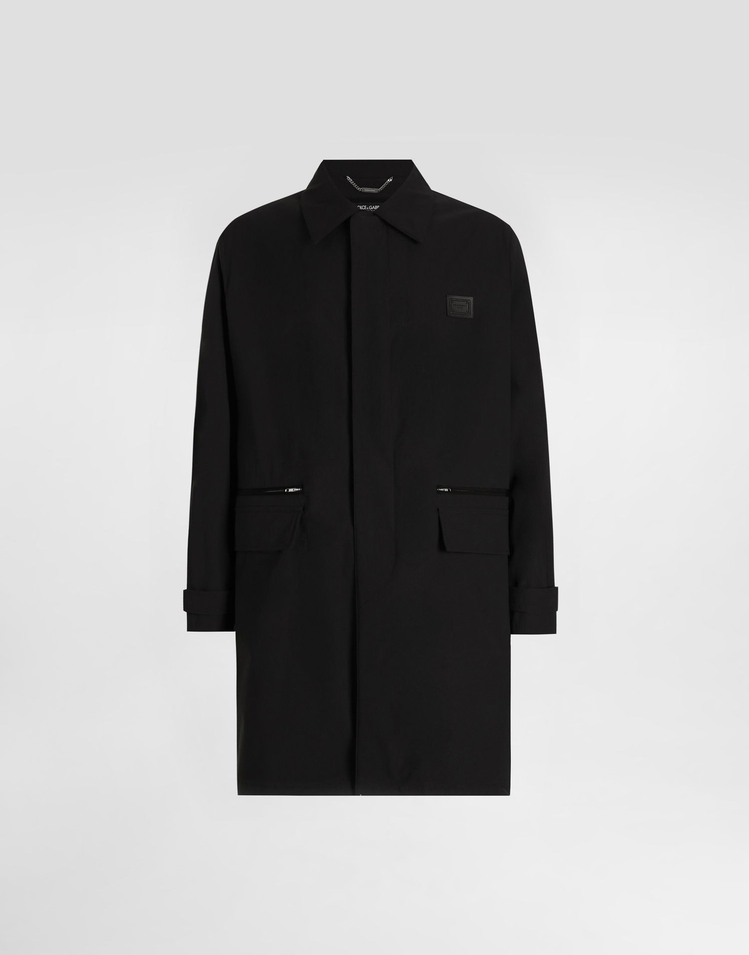 Тренчкот Dolce & Gabbana Dolce & Gabbana Single-Breasted Trench Coat Черно | G053ITFUUDDN0000, 0