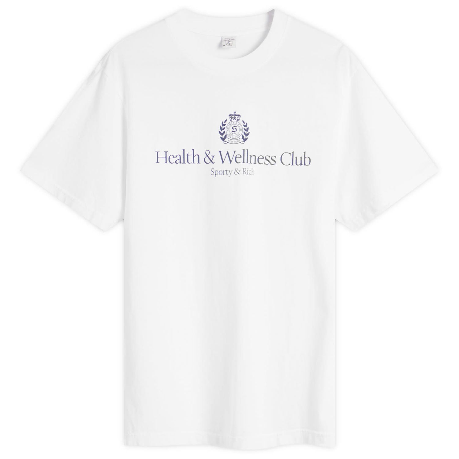 Тениска Sporty & Rich Sporty & Rich H&W Crest T-Shirt, Size Large Бяло | TO043620241WH01, 1