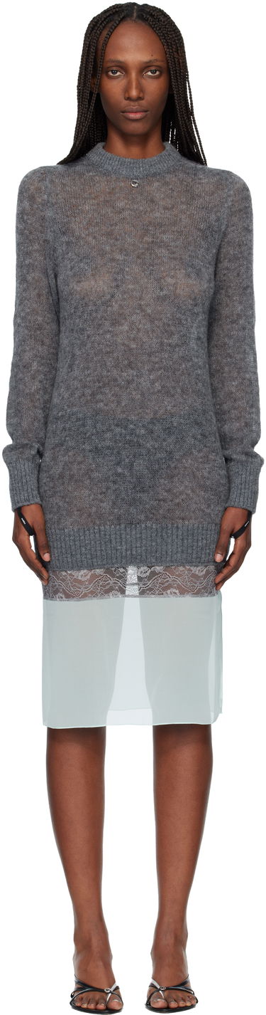 Pокля Coperni Multi-Layer Pullover Midi Dress Сиво | COPML172Y1003, 0