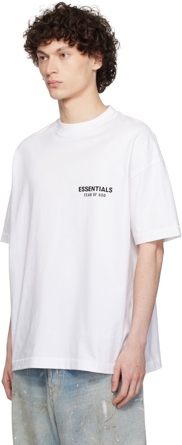 Тениска Fear of God ESSENTIALS Classic Short Sleeve T-Shirt Бяло | 125AS254192F, 3