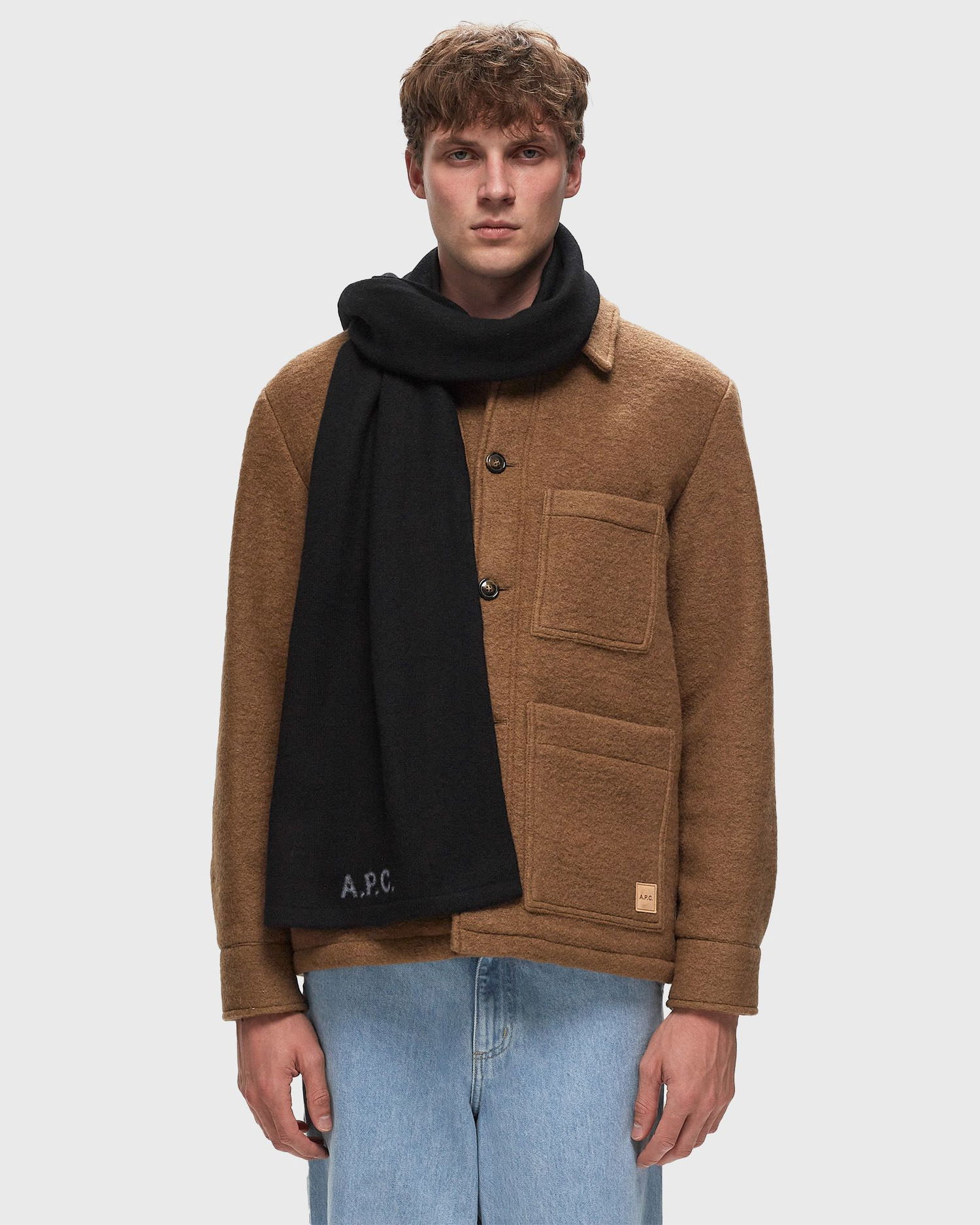 Шал A.P.C. ECHARPE WILLIAM Черно | WVBDK-M15206-LZZ, 1