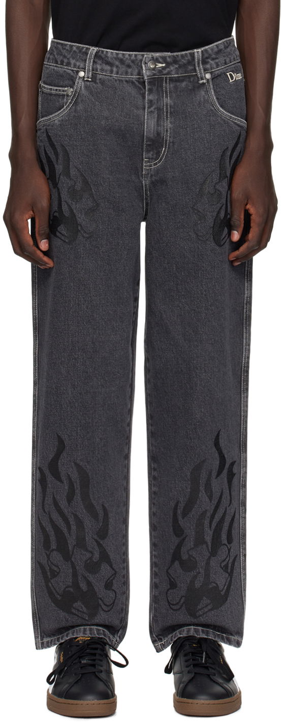Дънки Dime Flamepuzz Jeans Сиво | DIMEHO2339BLK, 0