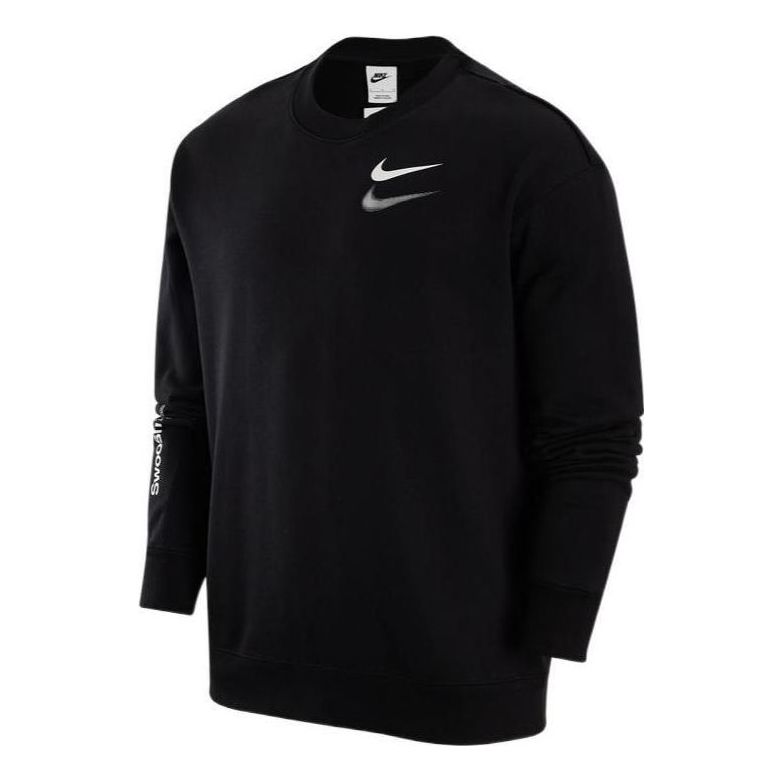 Пуловер Nike Swoosh Shadow Printed Sweatshirt Черно | FB1911-010, 0