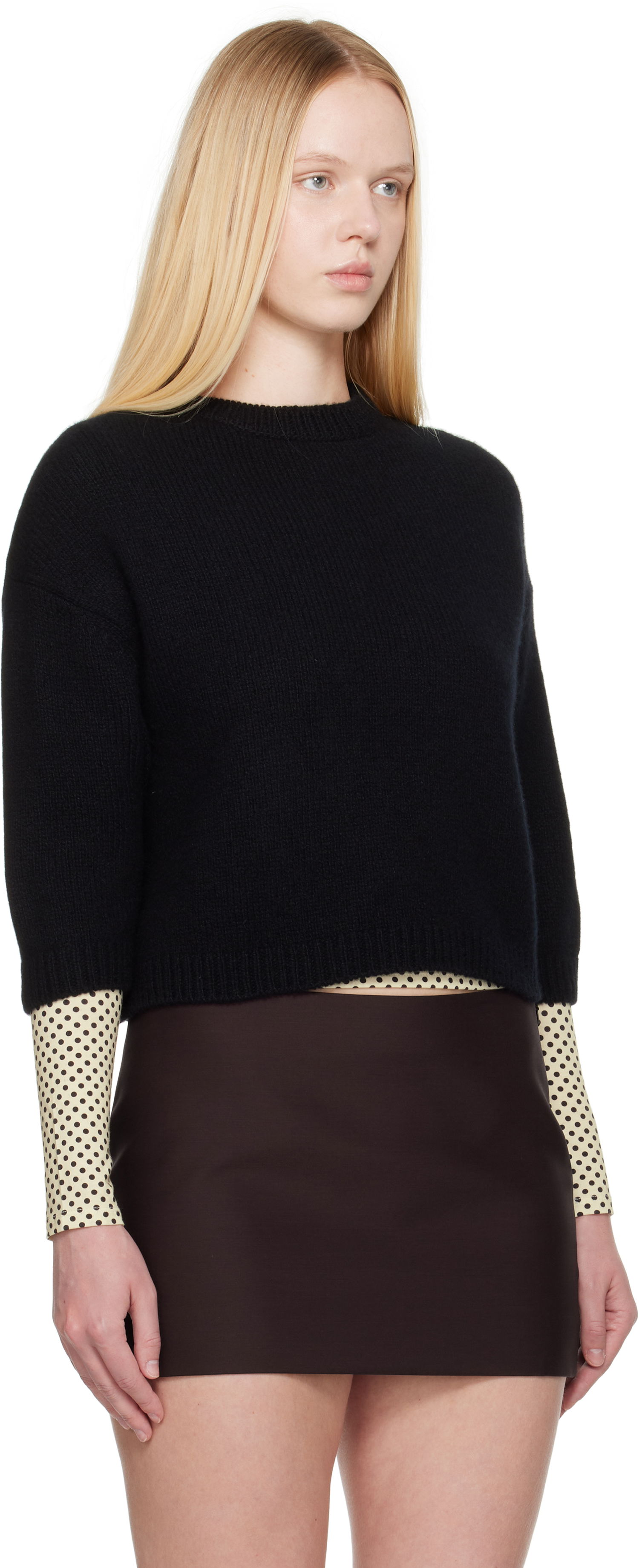 Пуловер Khaite KHAITE Sabina Knit Sweater Черно | 8274645, 1