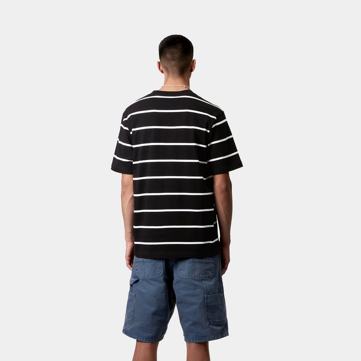 Тениска Carhartt WIP Aiken Stripe Pocket T-Shirt Черно | I034487_4, 1