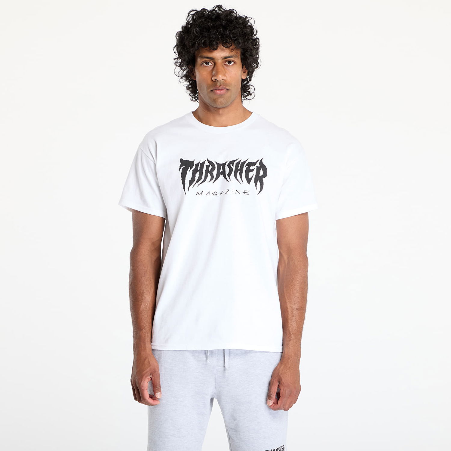 Тениска Thrasher Thrasher Metal T-Shirt Бяло | 145692, 0