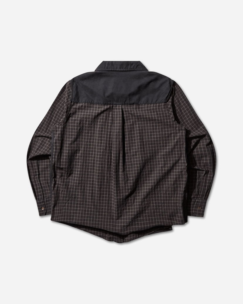 Риза OUR LEGACY Double Borrowed Shirt Faux Lumberjack Check Черно | M4252DB 001