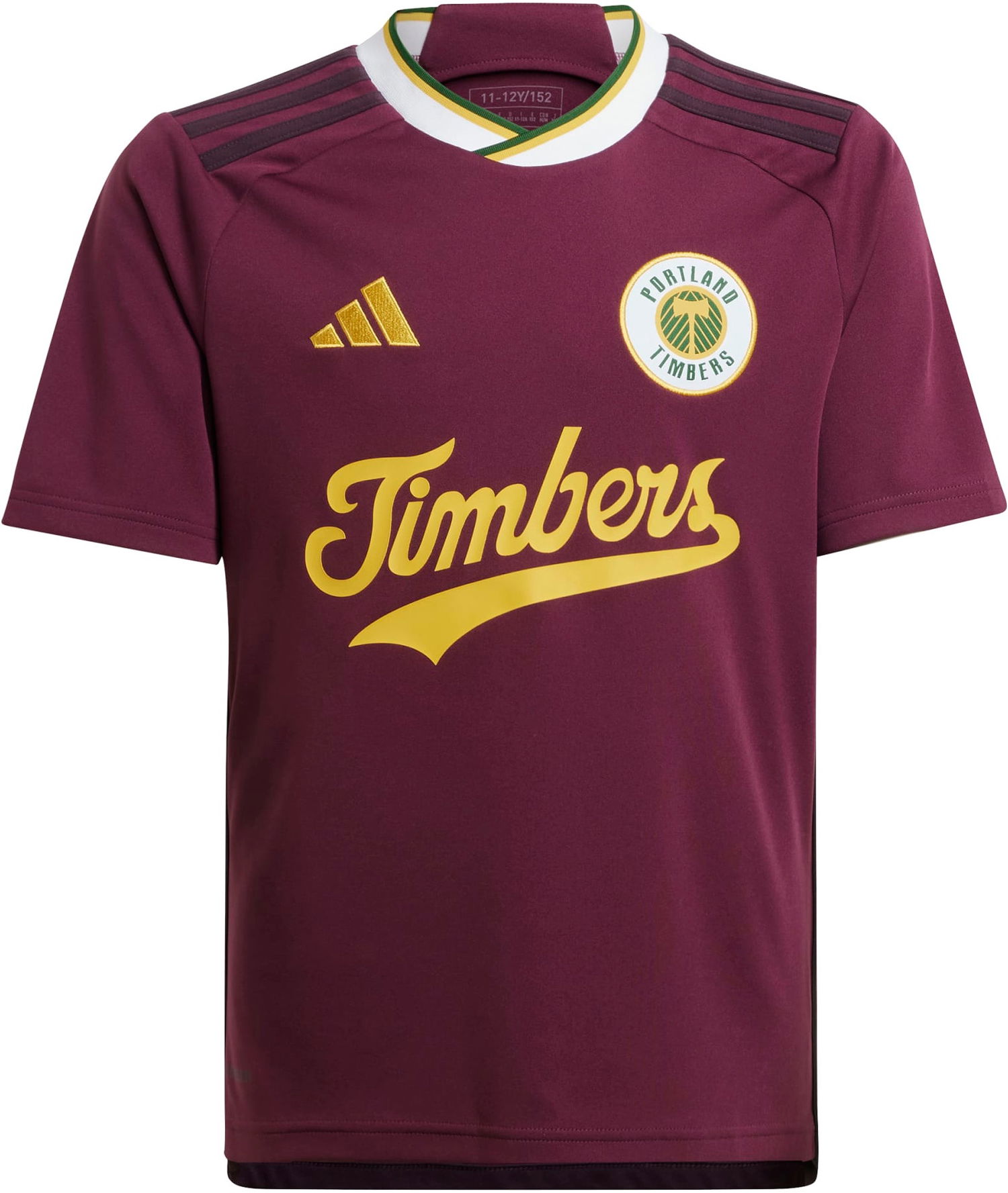Фланелка adidas Originals Portland Timbers 2024 Youth Jersey Бургунди | im5473, 0