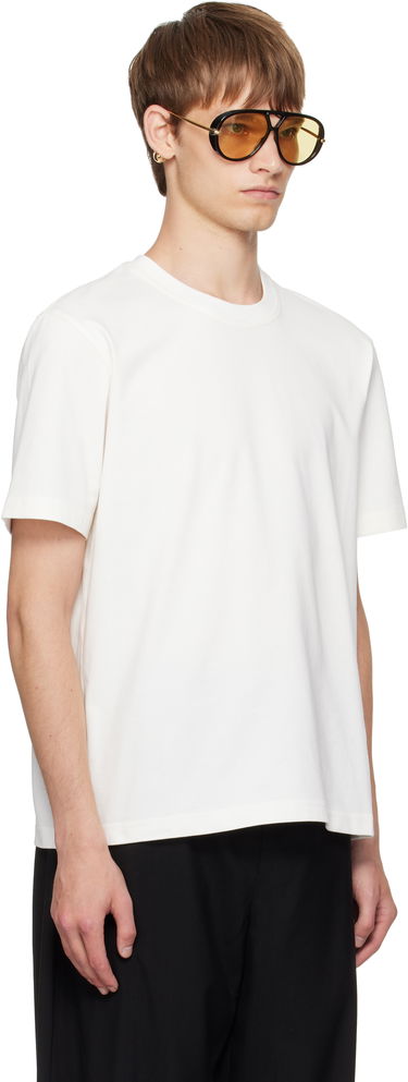 Тениска Bottega Veneta Bottega Veneta Cotton T-Shirt with Small Logo Бяло | 838959V4N509071, 1