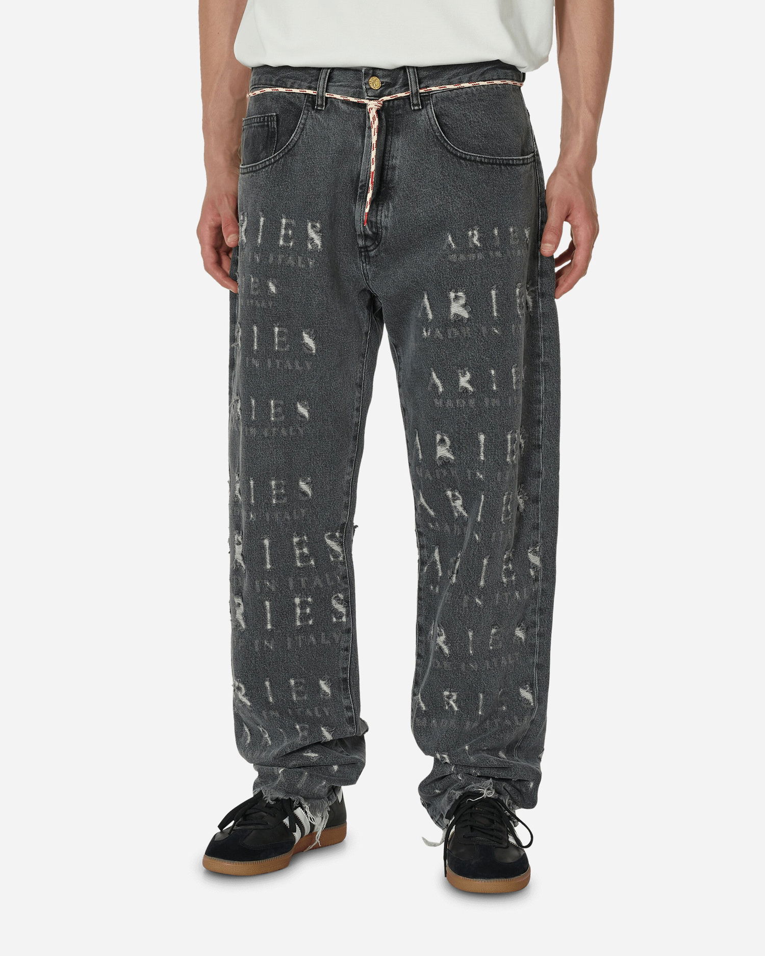 Дънки Aries Destroyed Batten Jeans Черно | FUAR31303 BLK, 1