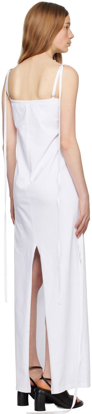 Pокля Ann Demeulemeester Women's Long White Strappy Dress Бяло | 2301-W-JDR08-FA298-001, 2