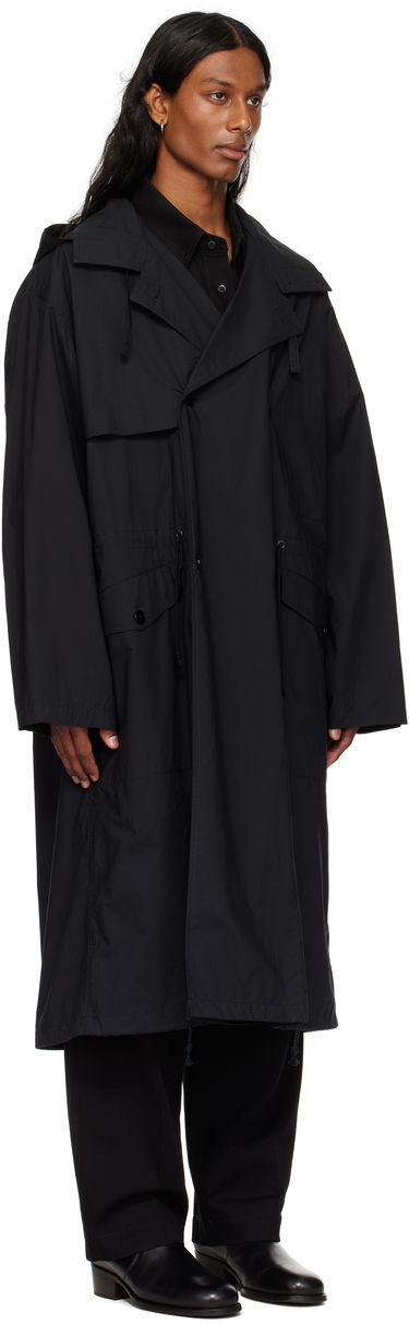 Дъждобран LEMAIRE LEMAIRE Light Hooded Trench Coat Черно | CO1096 LF1371, 1