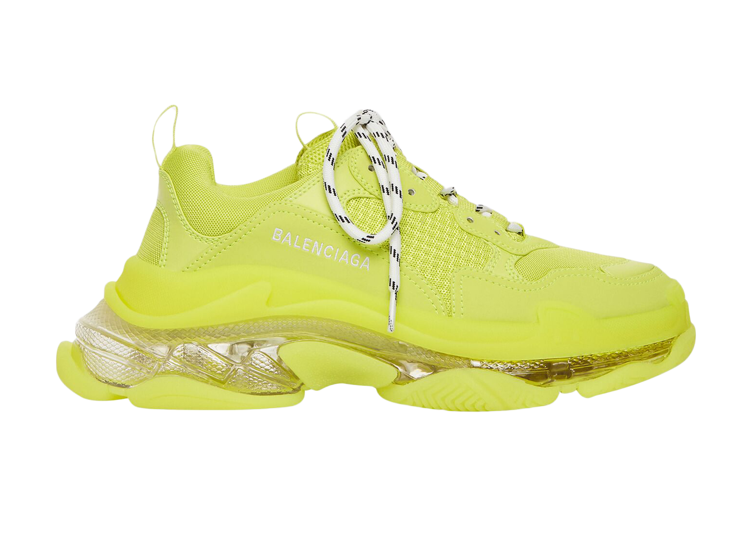 Кецове и обувки Balenciaga Triple S Clear Sole Fluo Yellow Жълто | 541624W2FF27390, 0