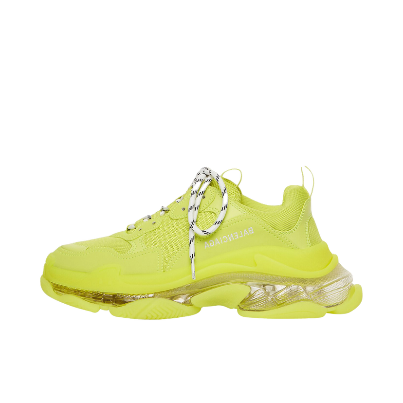 Кецове и обувки Balenciaga Triple S Clear Sole Fluo Yellow Жълто | 541624W2FF27390