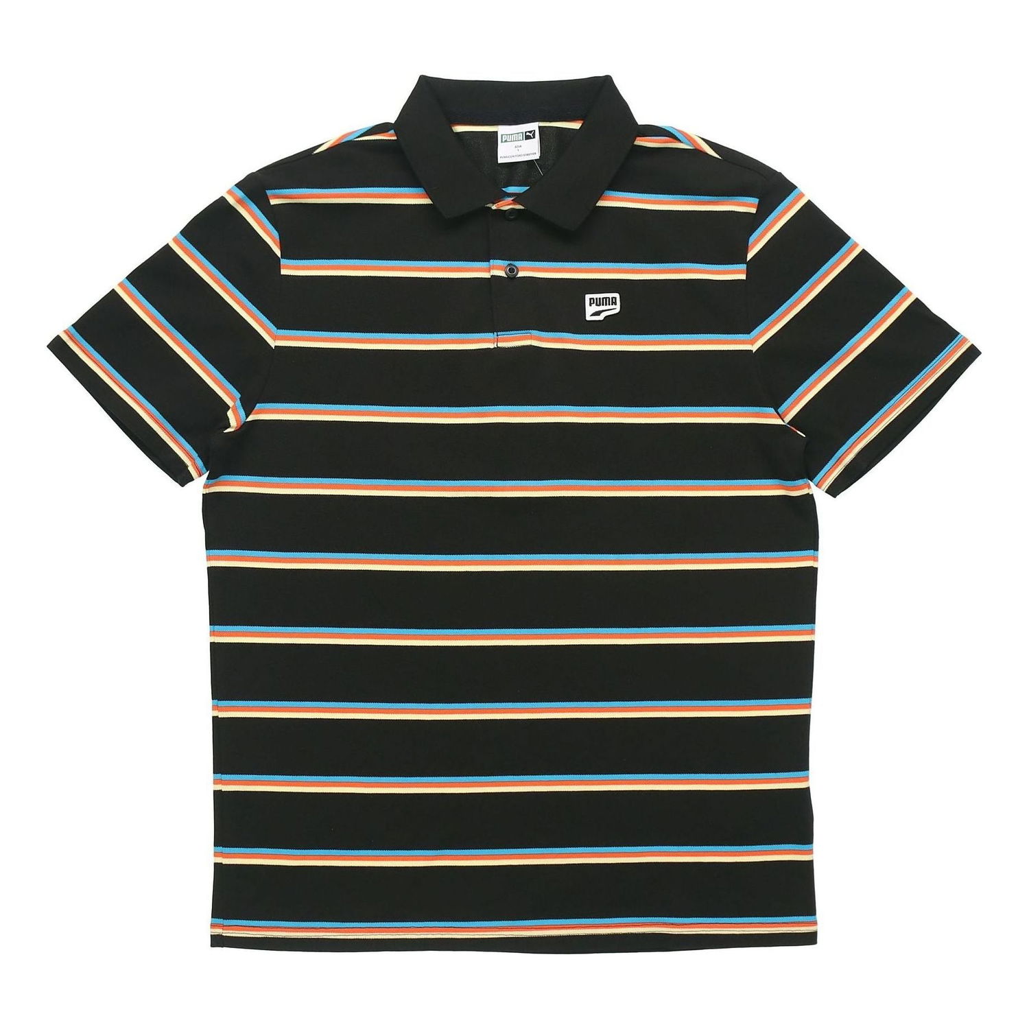 Поло тениска Puma Downtown Stripe Polo Черно | 599781-01, 0