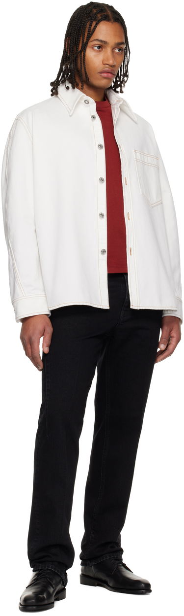 Яке Givenchy Couture Seam Overshirt Бяло | BM615W516T100, 3