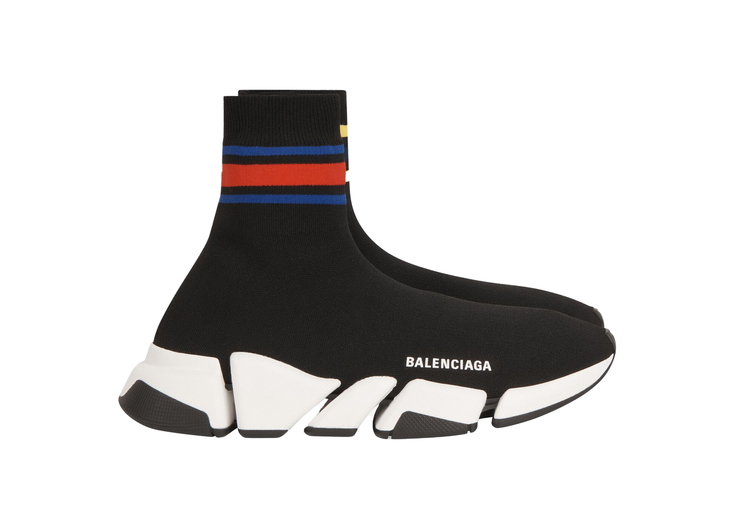 Кецове и обувки Balenciaga Speed 2.0 Stripped Black W Черно | 674608W2F601467, 0