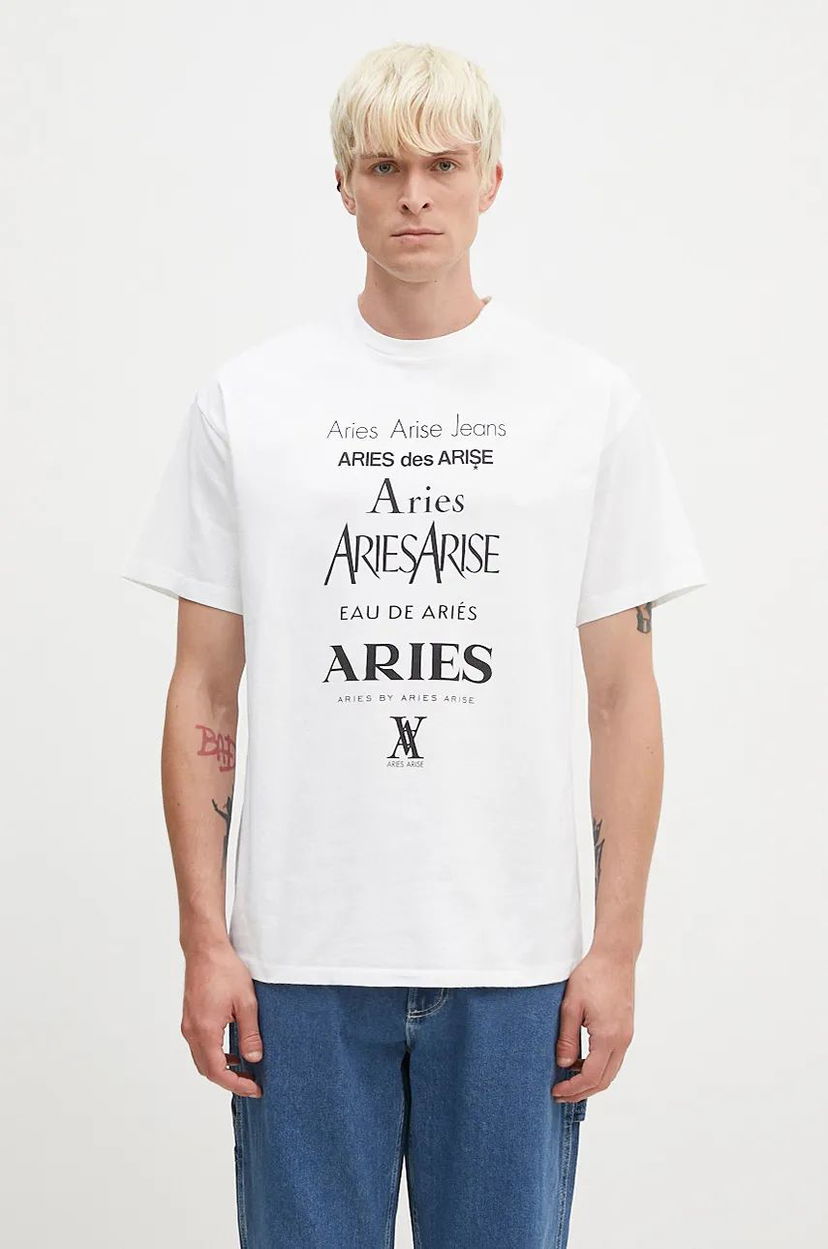 Тениска Aries T-Shirt With Print Бяло | AR6000502