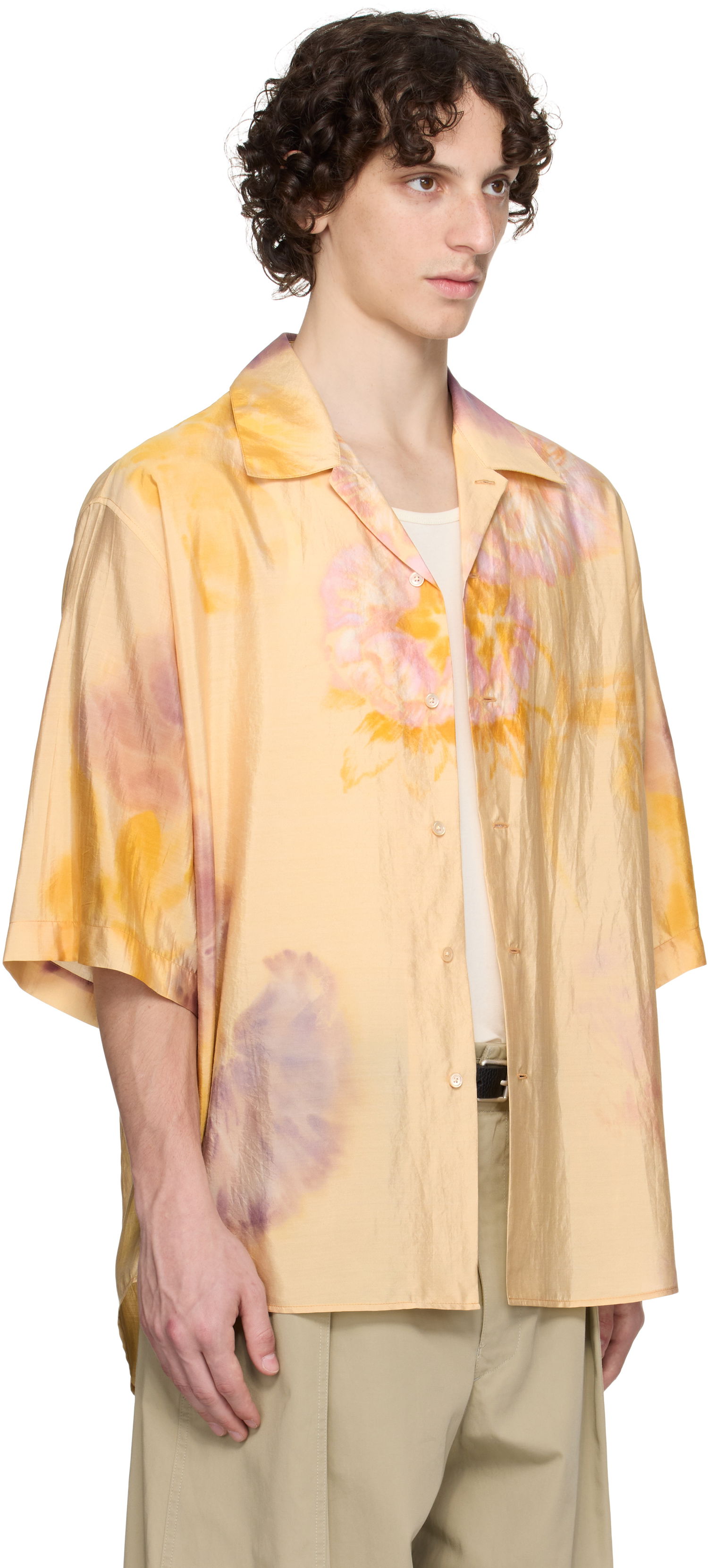 Риза LEMAIRE Lemaire Summer Floral-Print Shirt Жълто | SH1171 LF1404, 1