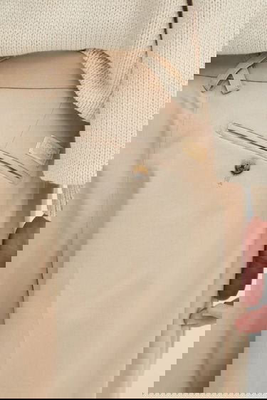 Панталони KENZO Kenzo Pleated Wool Chino Pants Бежово | FF65PA3689RZ, 3