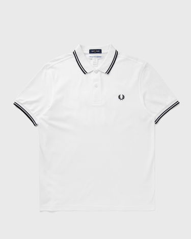 Поло тениска Comme des Garçons Fred Perry Knit T-Shirt Бяло | FO-T502-S25-3, 0