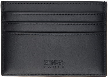 Портфейл KENZO Paris Emboss Leather Card Holder Черно | FE58PM820L44, 1