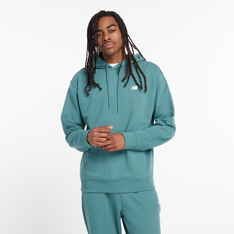 Суитчър New Balance NB Hoodie Синьо | NBMT41508NUS, 0