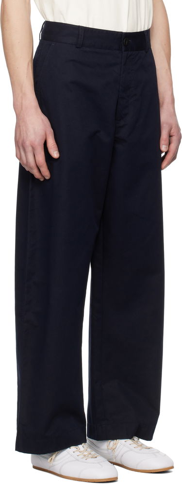 Панталони Studio Nicholson Studio Nicholson Bosworth Wide-Leg Trousers Тъмно синьо | BOSWORTH SNM - 1297, 1