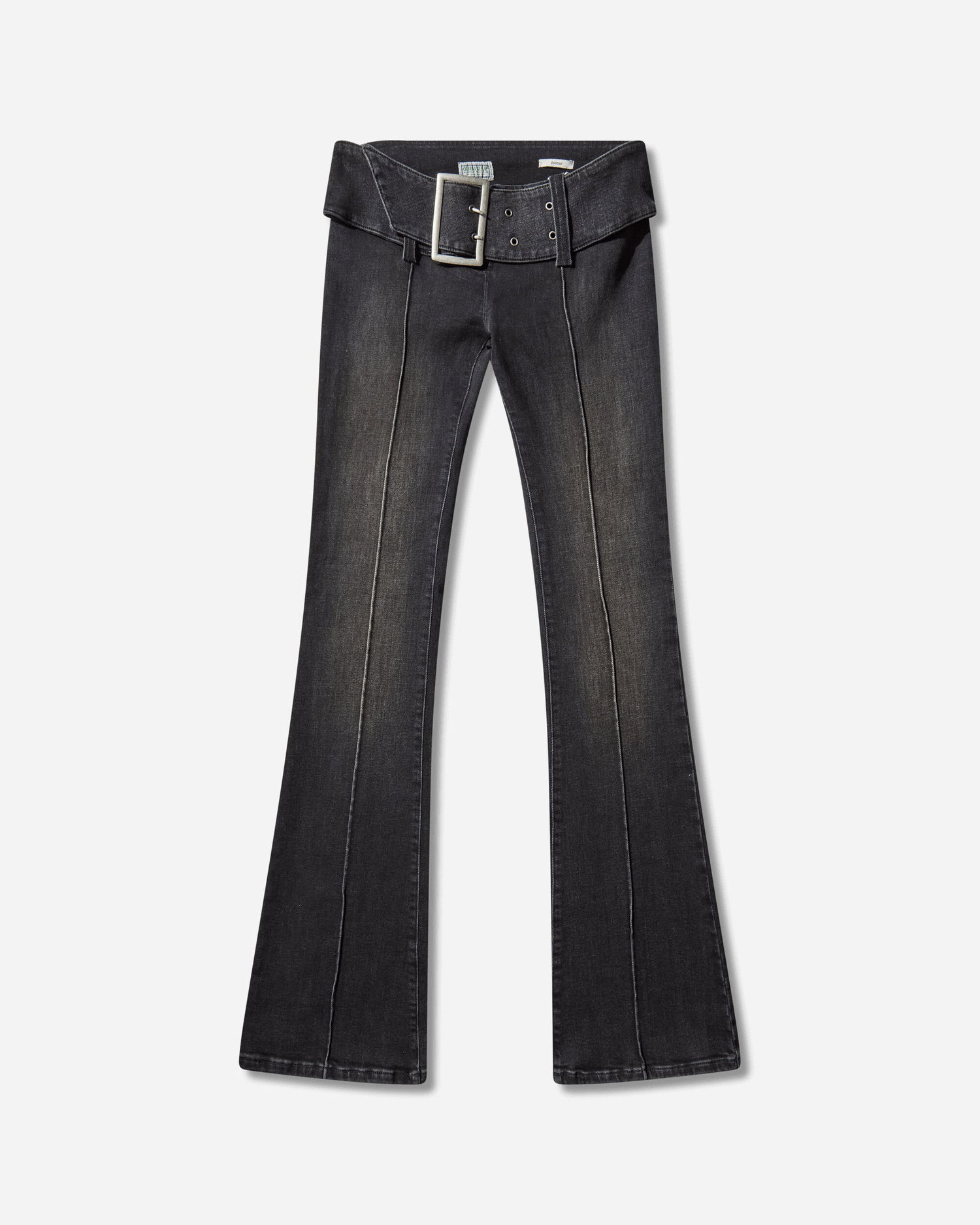 Дънки GUESS Belted Bootcut Pants Sanded Wash Черно | W5BA2ED0231 GUBS, 0