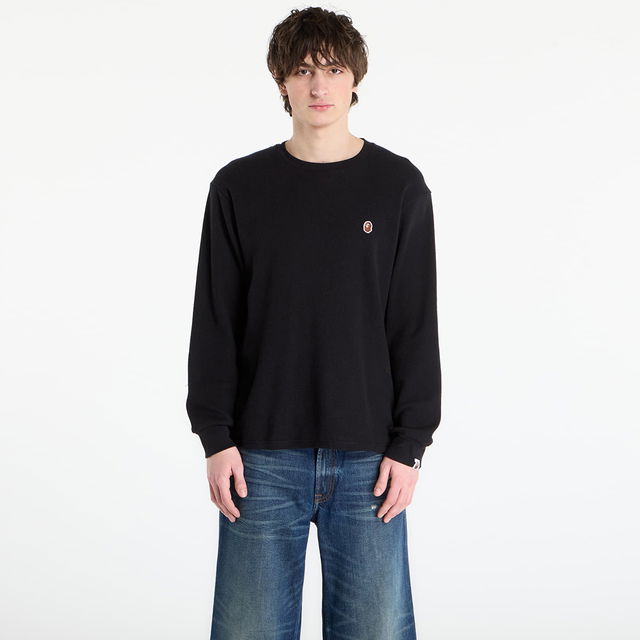 Ape Head One Point Thermal Long Sleeve Waffle Shirt